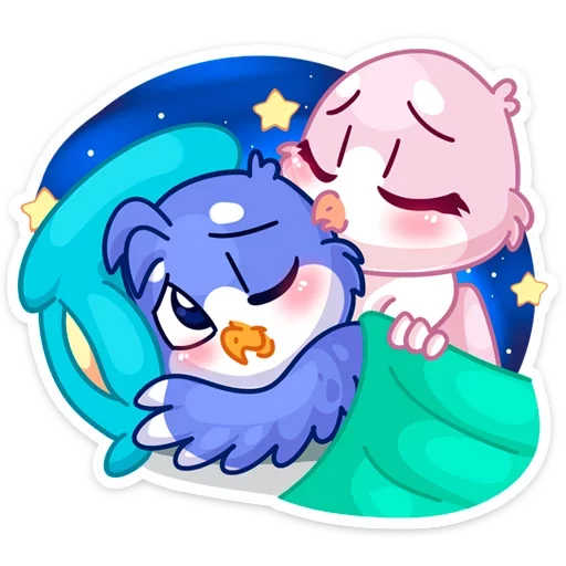 😴 Стикер «Фин и Фенечка» для Telegram