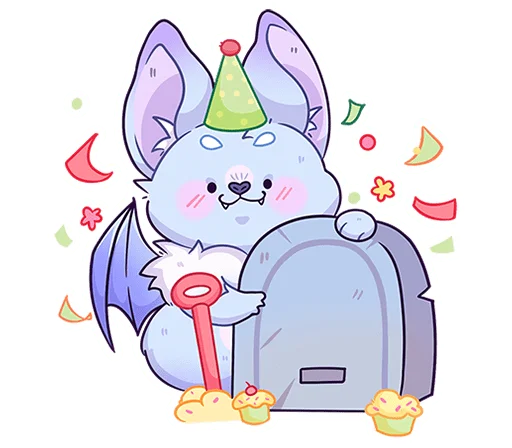 🥳 Стикер «Фин без надписей» для Telegram