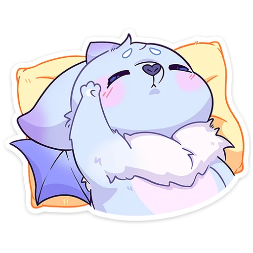 😴 Стикер «Фин без надписей» для Telegram
