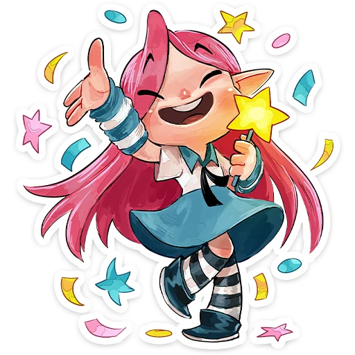 🥳 Стикер «Фиона» для Telegram