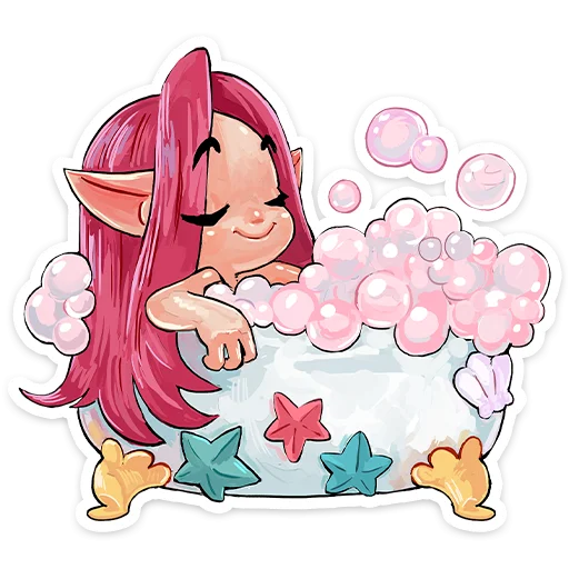 🛁 Стикер «Фиона» для Telegram