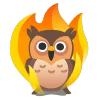 🦉 Эмодзи «fire 2» для Telegram