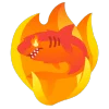 🦈 Эмодзи «fire 2» для Telegram