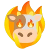 🐮 Эмодзи «fire 2» для Telegram