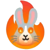 🐰 Эмодзи «fire 2» для Telegram