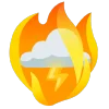 🌩 Эмодзи «fire 2» для Telegram