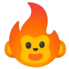 🐵 Эмодзи «fire 2» для Telegram