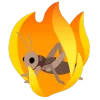🦗 Эмодзи «fire 2» для Telegram