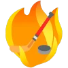 🏒 Эмодзи «fire 3» для Telegram