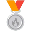 🥈 Эмодзи «fire 3» для Telegram