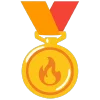 🥇 Эмодзи «fire 3» для Telegram
