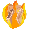 🩰 Эмодзи «fire 3» для Telegram