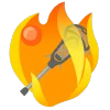 🏸 Эмодзи «fire 3» для Telegram