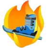 🎿 Эмодзи «fire 3» для Telegram
