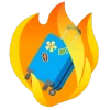 🧳 Эмодзи «fire 3» для Telegram