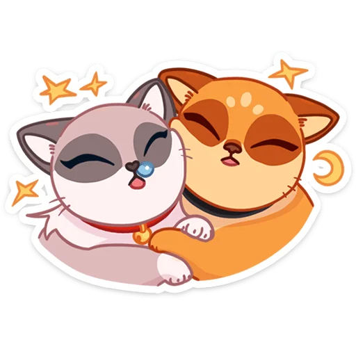 😪 Стикер «Огонёк и Дымка» для Telegram