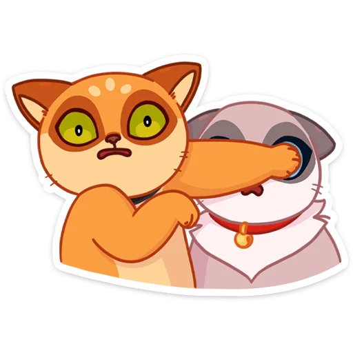🫣 Стикер «Огонёк и Дымка» для Telegram