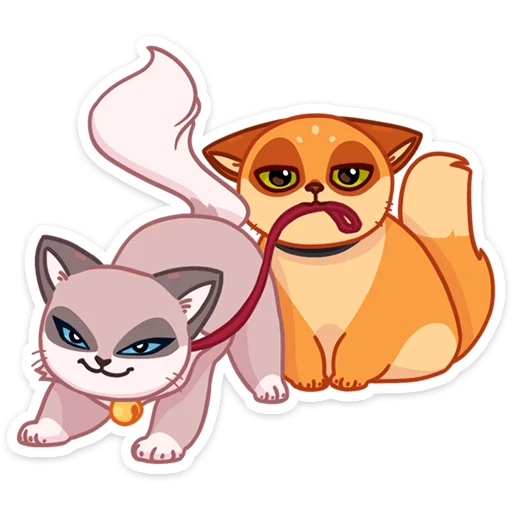 🥴 Стикер «Огонёк и Дымка» для Telegram