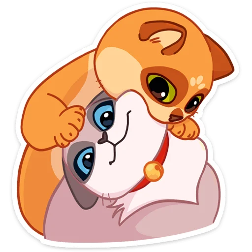 👹 Стикер «Огонёк и Дымка» для Telegram