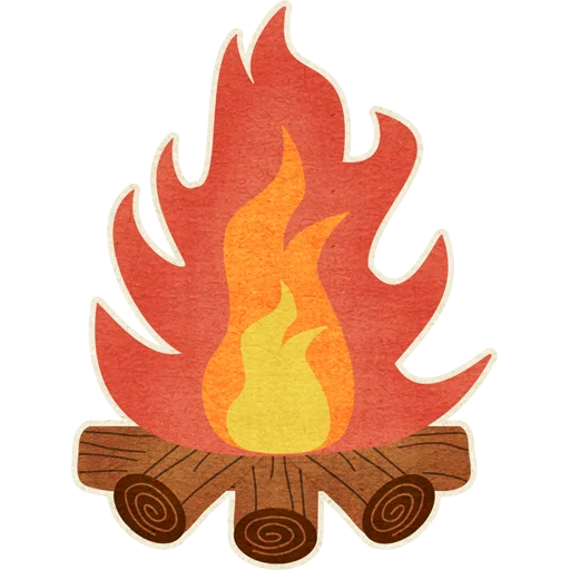🔥 Стикер «Fire and Flames» для Telegram