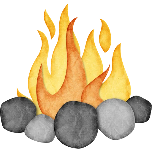 🔥 Стикер «Fire and Flames» для Telegram