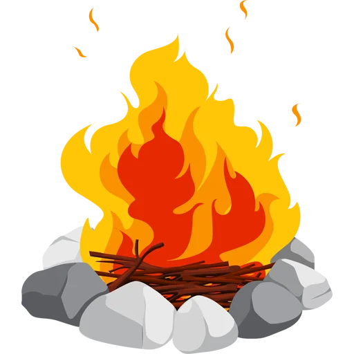 🔥 Стикер «Fire and Flames» для Telegram