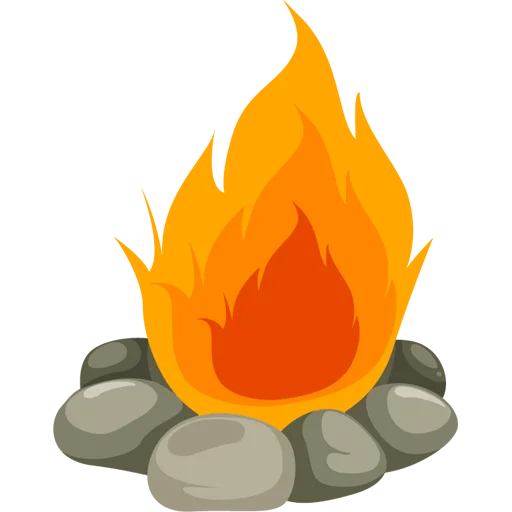 🔥 Стикер «Fire and Flames» для Telegram