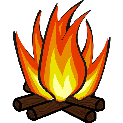 🔥 Стикер «Fire and Flames» для Telegram