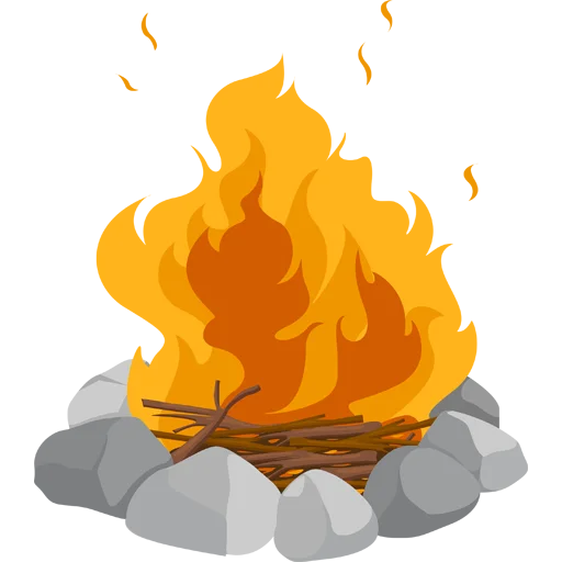 🔥 Стикер «Fire and Flames» для Telegram