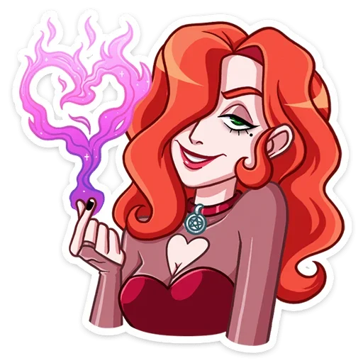 ❤️‍🔥 Стикер «Огненная Лавиния» для Telegram