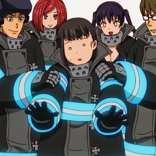 😵‍💫 Стикер «Fire Force» для Telegram