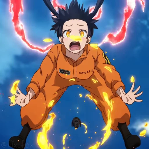 😱 Стикер «Fire Force» для Telegram