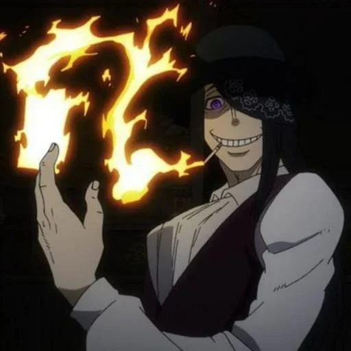 🖤 Стикер «Fire Force» для Telegram