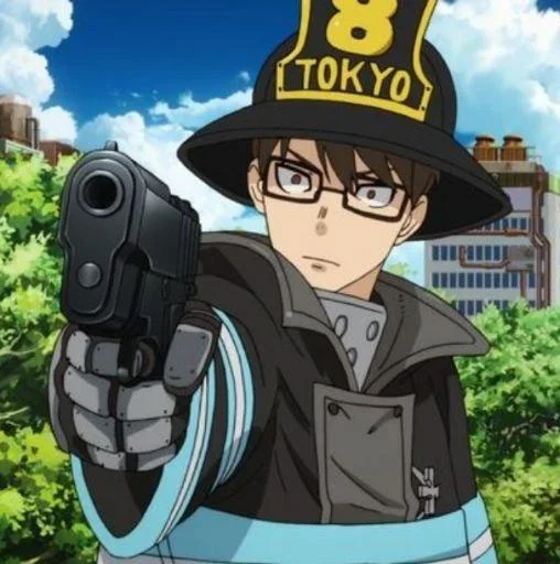 🖤 Стикер «Fire Force» для Telegram
