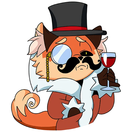 🥸 Стикер «Лиса Алиса» для Telegram