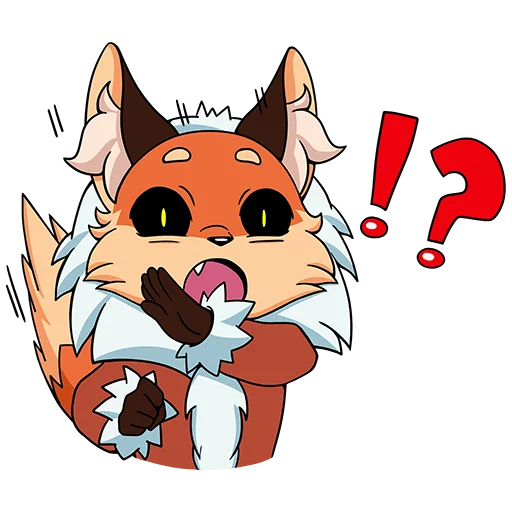 ⁉ Стикер «Лиса Алиса» для Telegram