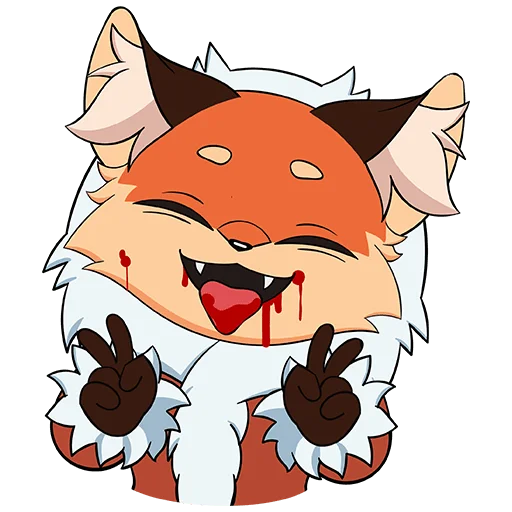 ✌ Стикер «Лиса Алиса» для Telegram