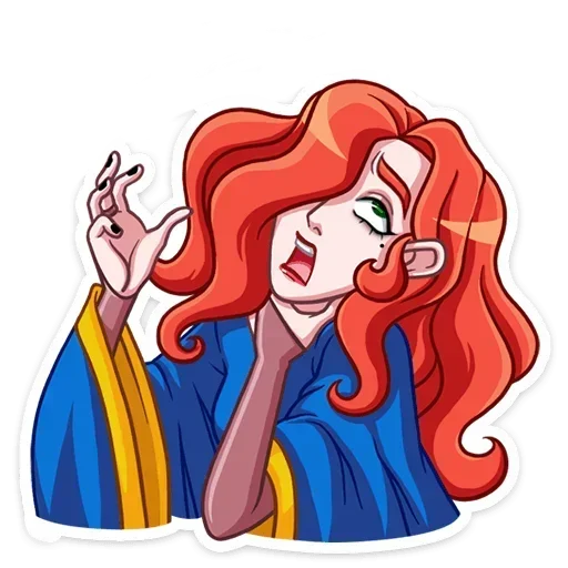 🥵 Стикер «Огненная Лавиния без надписей» для Telegram