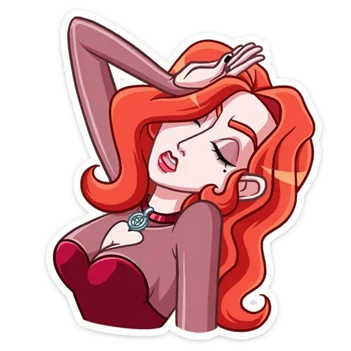 😩 Стикер «Огненная Лавиния без надписей» для Telegram
