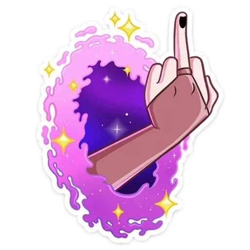🖕 Стикер «Огненная Лавиния без надписей» для Telegram