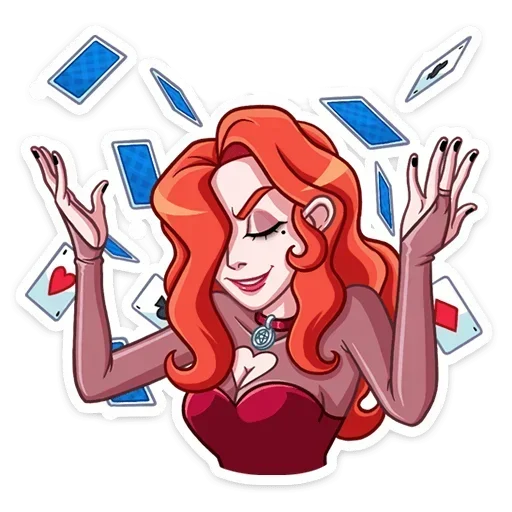 🤯 Стикер «Огненная Лавиния без надписей» для Telegram