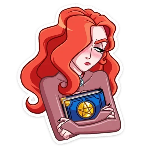 🤭 Стикер «Огненная Лавиния без надписей» для Telegram