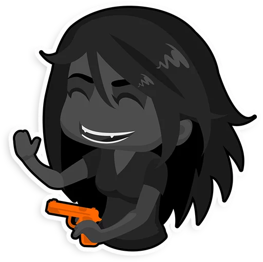 🔫 Стикер «fire-mori» для Telegram