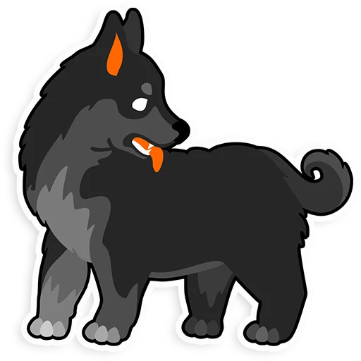 🐶 Стикер «fire-mori» для Telegram