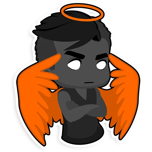 👼 Стикер «fire-mori» для Telegram