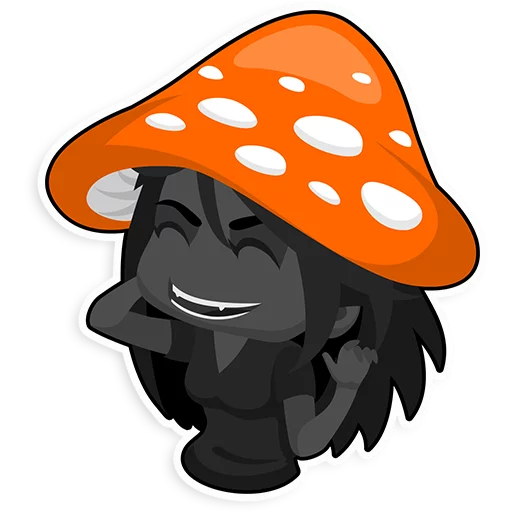 🍄 Стикер «fire-mori» для Telegram
