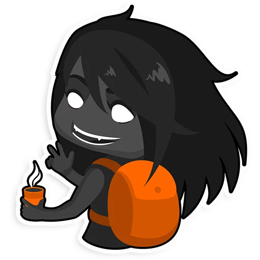 ⛺ Стикер «fire-mori» для Telegram
