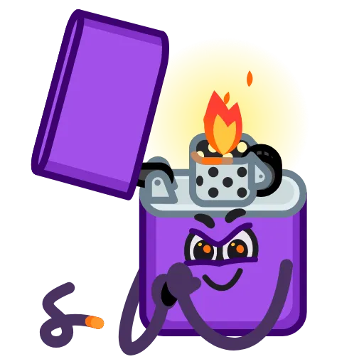 😈 Стикер «Fireworks» для Telegram