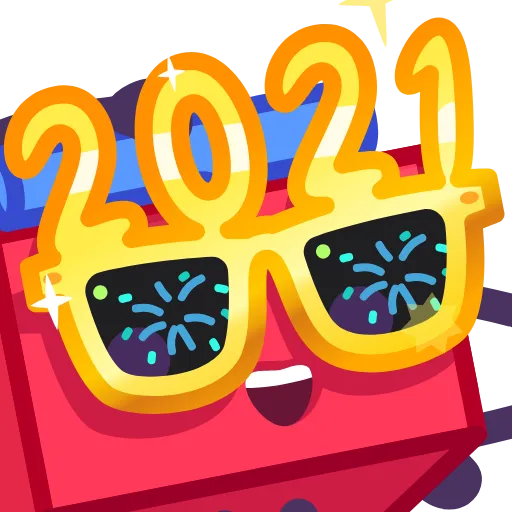😎 Стикер «Fireworks» для Telegram