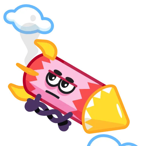 😐 Стикер «Fireworks» для Telegram